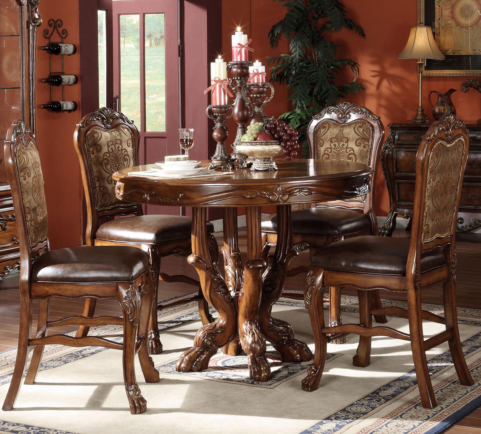 ＊Shnsikn＊ACME furniture アンティークテーブル Acme Furniture Dresden II 12150 Oval Dining Table w/ Extension
